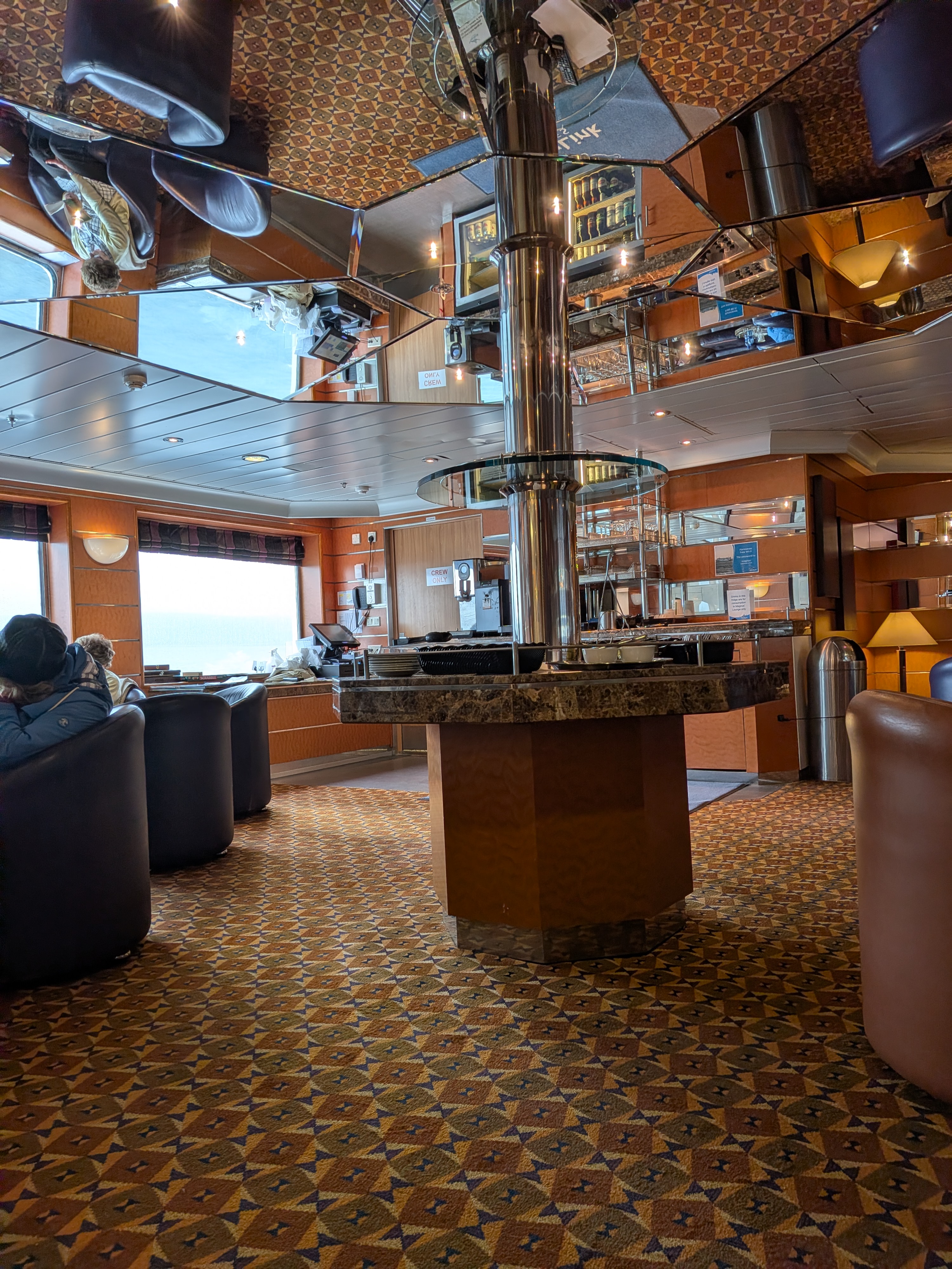 The Magnus Lounge on the Northlink ferry from Scrabster to Stromness