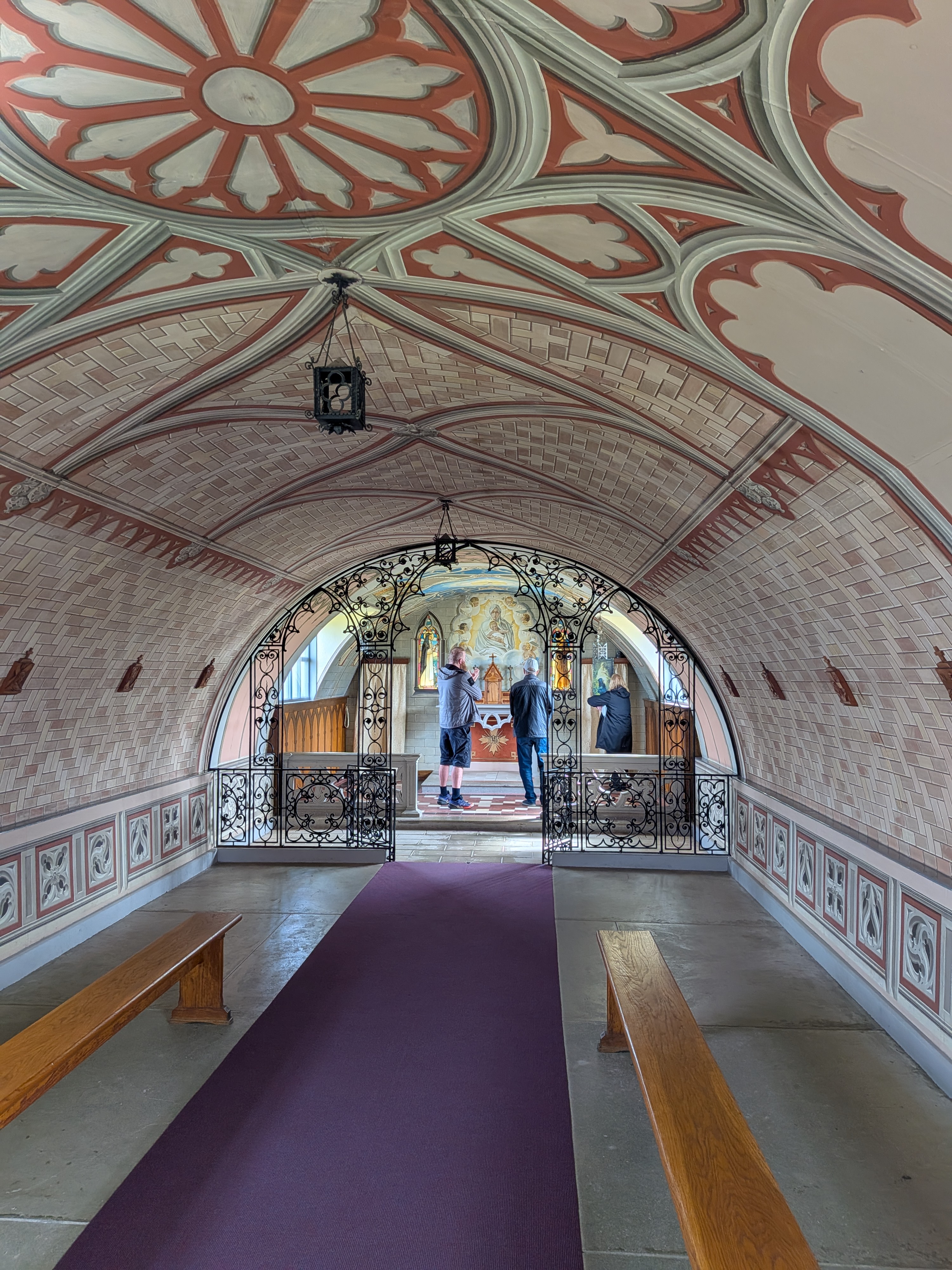 Interior of the Italian Chapel on the Orkney Islands