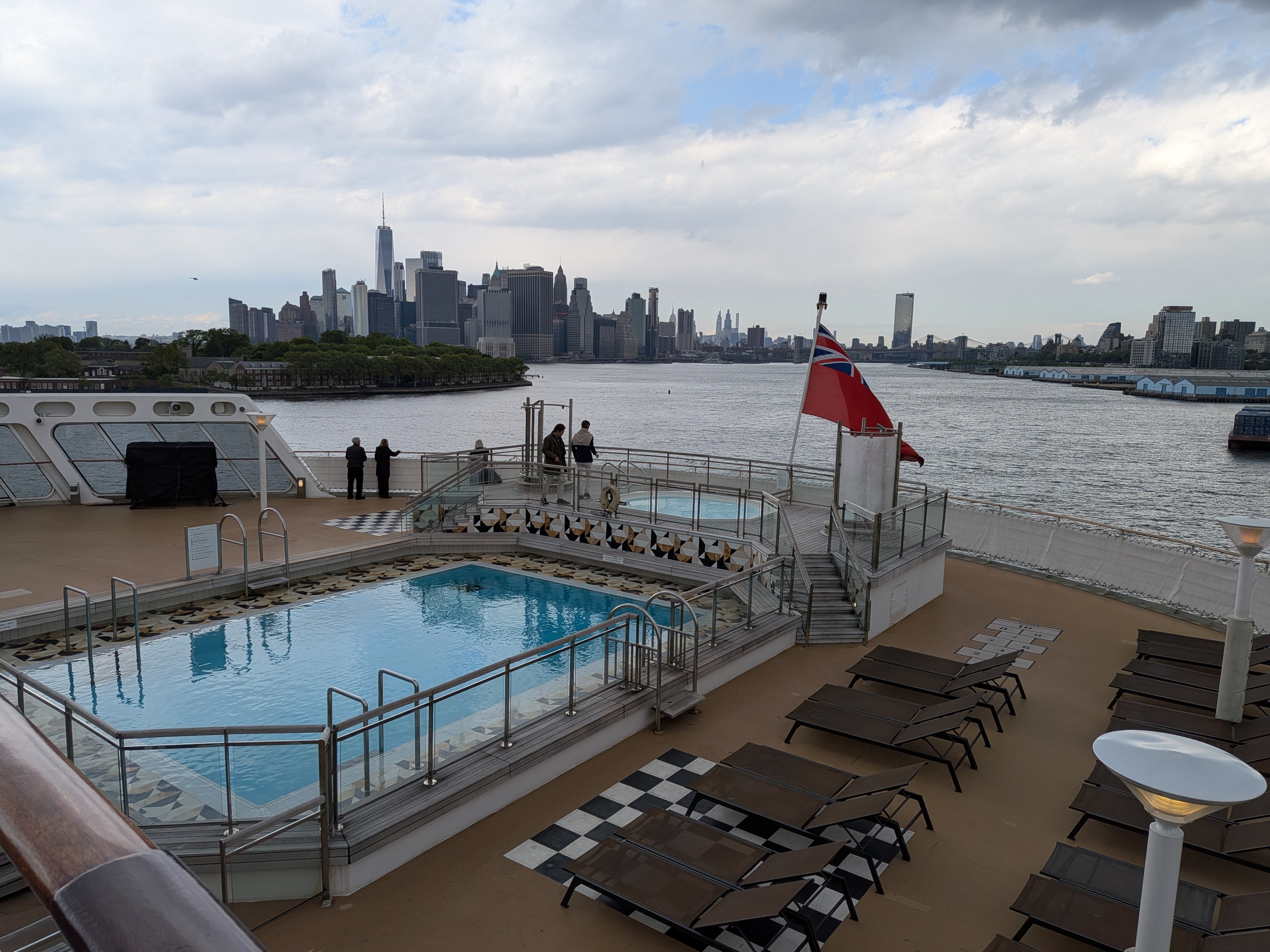 View of Manhattan as the Queen Mary 2 departs