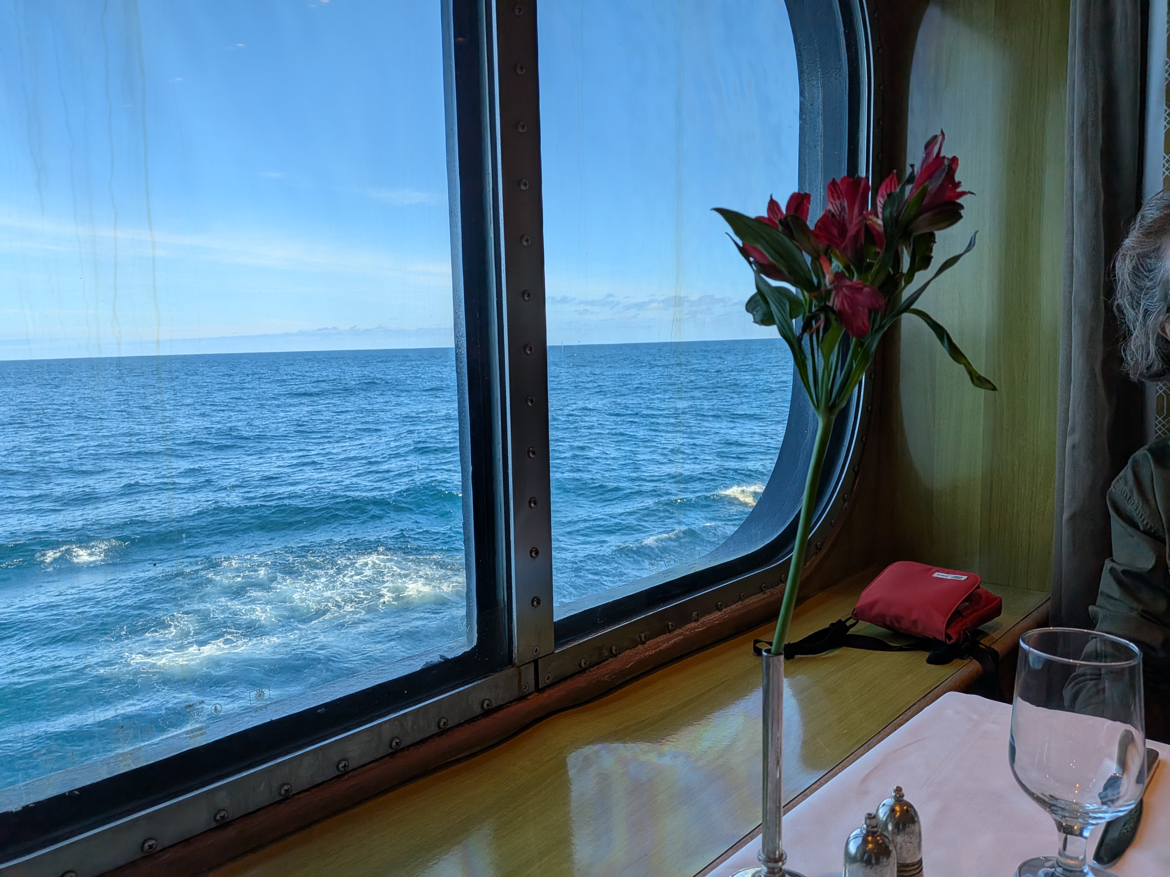 View from a window in the Britannia Restaurant