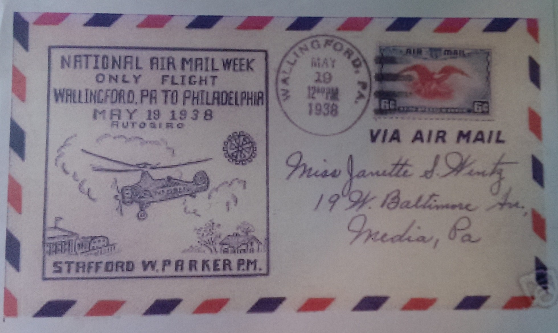 Letter delivered via email from Wallingford to Philadelphia
